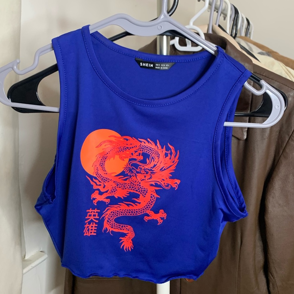 Graphic dragon tank